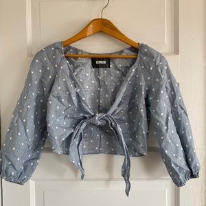 REFORMATION : Peach Top : Blue Dewdrop